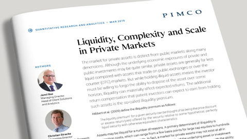 Liquidity, Complexity and Scale in Private Markets